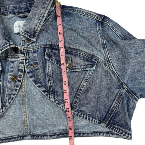 Fashion Nova 2 PC Lone Pine Cropped Bolero Denim Jacket & Maxi Skirt SZ 3X/2X - Picture 8 of 16